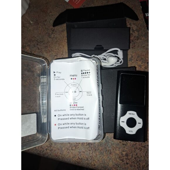 NIB -MP3/MP4 Portable Player,1.8 Inch LCD Screen Black - Picture 2 of 5